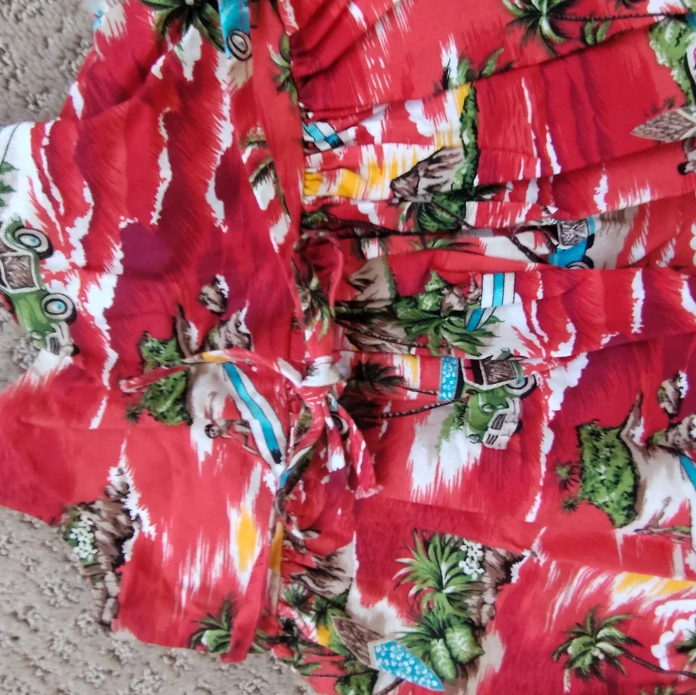 Pacific Legend Hawaiian floral strap sundress size 2T